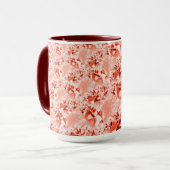 派手なサーモンを赤に変え、明るくねじれた マグカップ (正面左)