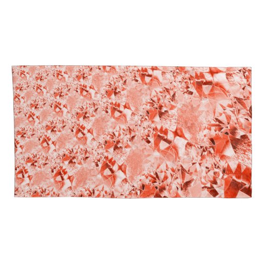 派手なサーモンを赤に変え、明るくねじれた 枕カバー (裏面-右)