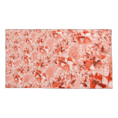 派手なサーモンを赤に変え、明るくねじれた 枕カバー (裏面-左)