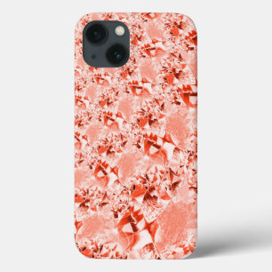 派手なサーモンを赤に変え、明るくねじれた iPhone 13ケース
