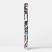 派手なトーンと粗い銀色の不規則な形状 Case-Mate iPhoneケース (裏面 / 右)