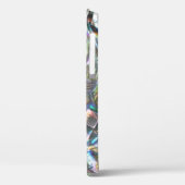 派手なトーンと粗い銀色の不規則な形状 Case-Mate iPhoneケース (裏面 / 左)