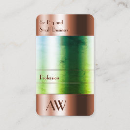 派手なバラ金ゴールドボックスガラス光学とモノグラム 名刺