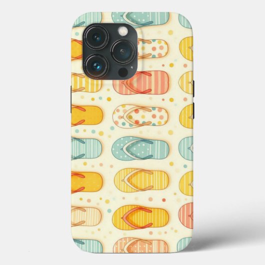派手なビーチサンダル Case-Mate iPhoneケース (裏面)