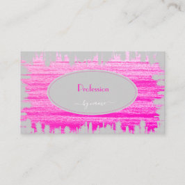 派手なピンクエレガントグレーのソーシャルメディアが注目を集める 名刺