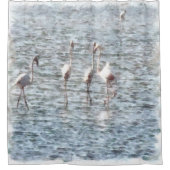 派手なフクロウの一種のペット シャワーカーテン (正面)