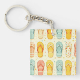 派手なフリップフロップ キーホルダー
