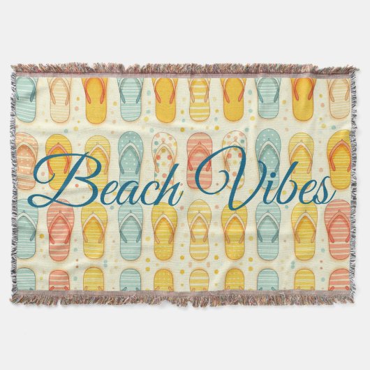 派手なフリップフロップ スローブランケット (正面)