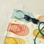 派手なフリップフロップ ビーチタオル (インサイチュ)