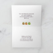 派手なプリン |会社のクリスマス シーズンカード (内部)