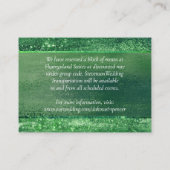 派手なミニマリズム | Neo Mint Green Hotel Info エンクロージャーカード (裏面)