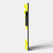 派手なレモンイエローiPhoneのお名前付きカバー Case-Mate iPhoneケース (裏面 / 左)