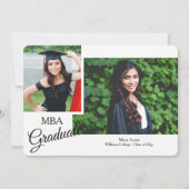 派手な台本大学院の写真発表 案内状 (正面)