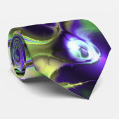 派手な大きなボホカラフルヒッピーのフラクタル大理石 ネクタイ (ロール)