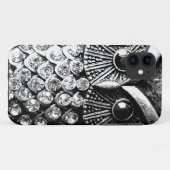 派手な宝石で飾られた金属のフクロウ Case-Mate iPhoneケース (裏面(横))