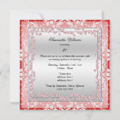 派手な小剣、ダイヤモンド及びダマスク織すばらしい50 招待状 (裏面)