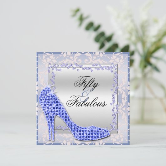 派手な小剣、ダイヤモンド及びダマスク織すばらしい50 招待状 (スタンド正面)