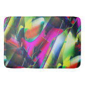 派手な抽象芸術色と華やかな形 バスマット (正面)