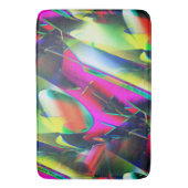 派手な抽象芸術色と華やかな形 バスマット (正面縦)