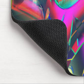 派手な抽象芸術色と華やかな形 マウスパッド (コーナー)