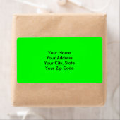 派手な明るいネオン緑のアクセント ラベル (インサイチュ)