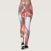 派手な桃からピンク、非常に粗いデジタル化 レギンス (裏面)