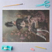 派手な標準プードルデコップページ 薄葉紙 (クラフト)