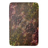 派手な澄んラインで茶色のネオンの鏡像化スタイル バスマット (正面縦)