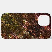 派手な澄んラインで茶色のネオンの鏡像化スタイル Case-Mate iPhoneケース (裏面 (横))
