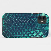 派手な濃いシアンのスケッチいくつかの曲がったジュート Case-Mate iPhoneケース (裏面(横))