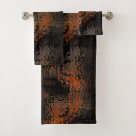 派手な糖蜜の茶色のハンマーで折り曲げられたガラスを繰り返し打つ バスタオルセット