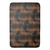 派手な糖蜜の茶色のハンマーで折り曲げられたガラスを繰り返し打つ バスマット (正面縦)