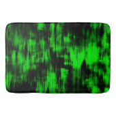 派手な緑と強い黒のスクラッチ汚れ バスマット (正面)