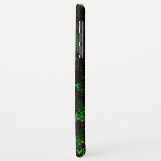 派手な緑と赤のダークスポットの変動 Case-Mate iPhoneケース (裏面/左)