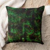 派手な緑の暗い点の変動 クッション (ブランケット)