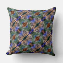 派手な緑ストライプからサーモンまでの湾曲した横の