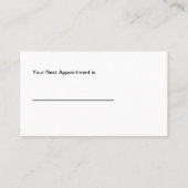 派手な美しいの名刺 予約カード (裏面)