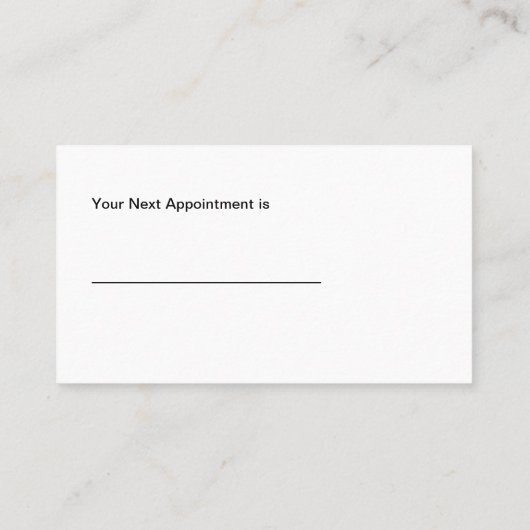 派手な美しいの名刺 予約カード (裏面)