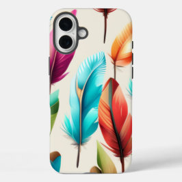 派手な羽根 iPhone 16 PLUSケース