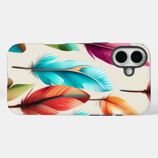 派手な羽 Case-Mate iPhoneケース (裏面 (横))