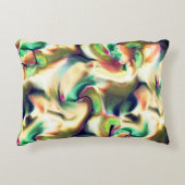 派手な色と滑らかなグラデーションの繊維状のステイン アクセントクッション (正面)