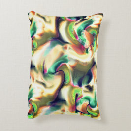 派手な色と滑らかなグラデーションの繊維状のステイン アクセントクッション