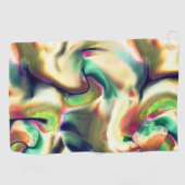 派手な色と滑らかなグラデーションの繊維状のステイン ゴルフタオル (横)