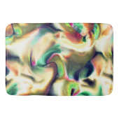 派手な色と滑らかなグラデーションの繊維状のステイン バスマット (正面)