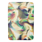 派手な色と滑らかなグラデーションの繊維状のステイン バスマット (正面縦)