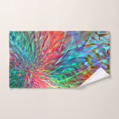 派手な色の斑点が重なり合う滑らかなスパイラル バスタオルセット (ハンドタオル)