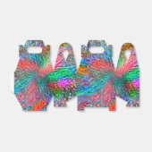 派手な色の斑点が重なり合う滑らかなスパイラル フェイバーボックス (折り畳みなし)