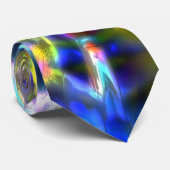 派手な色の斑点のある白い粒状のテクスチャ ネクタイ (ロール)