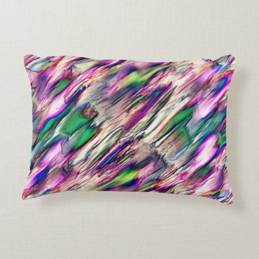 派手な色の石筍または岩 アクセントクッション (裏面)