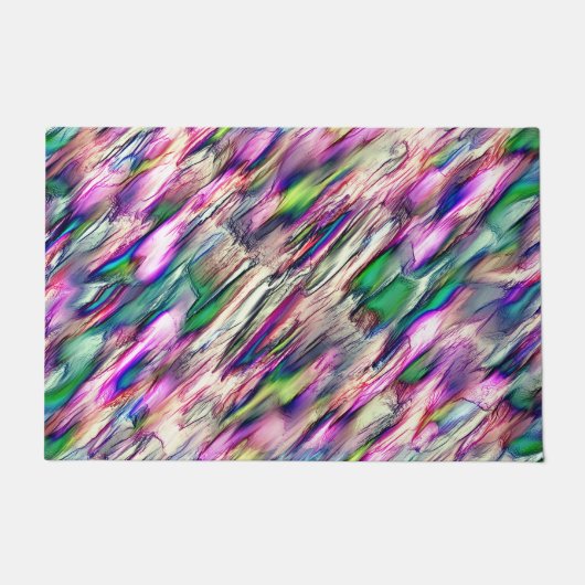 派手な色の石筍または岩 ドアマット (正面)